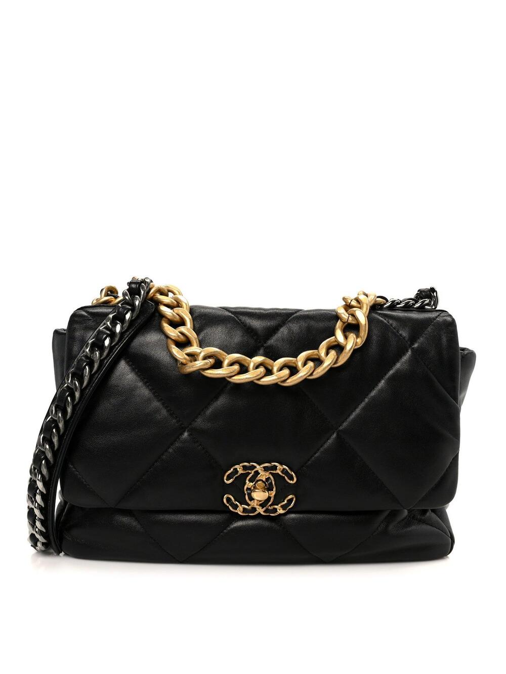 Goatskin Quilted Large Chanel 19 Flap #270938C45B